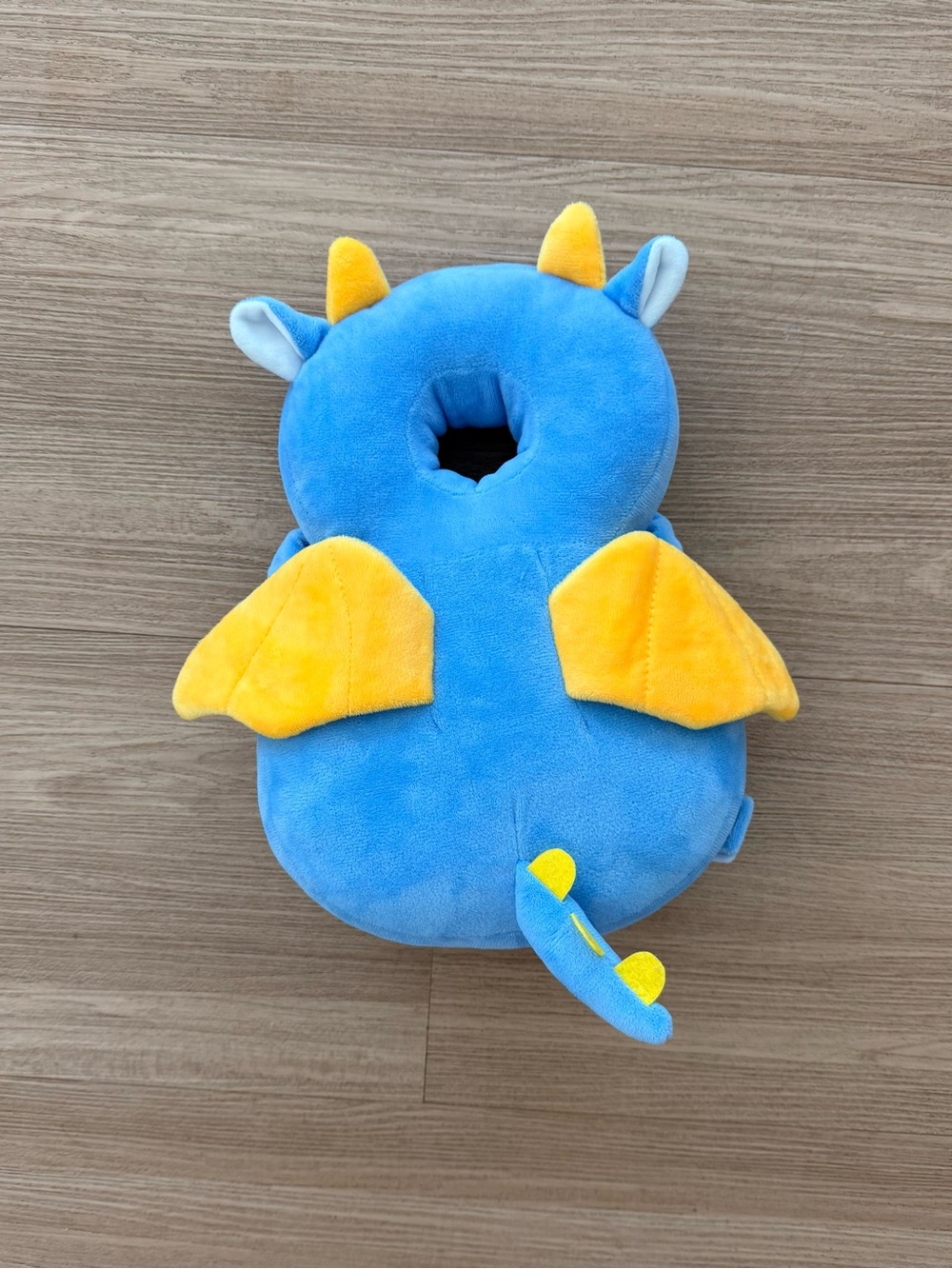 Baby Head Protector Backpack for Walking Crawling, Blue Dinosaur